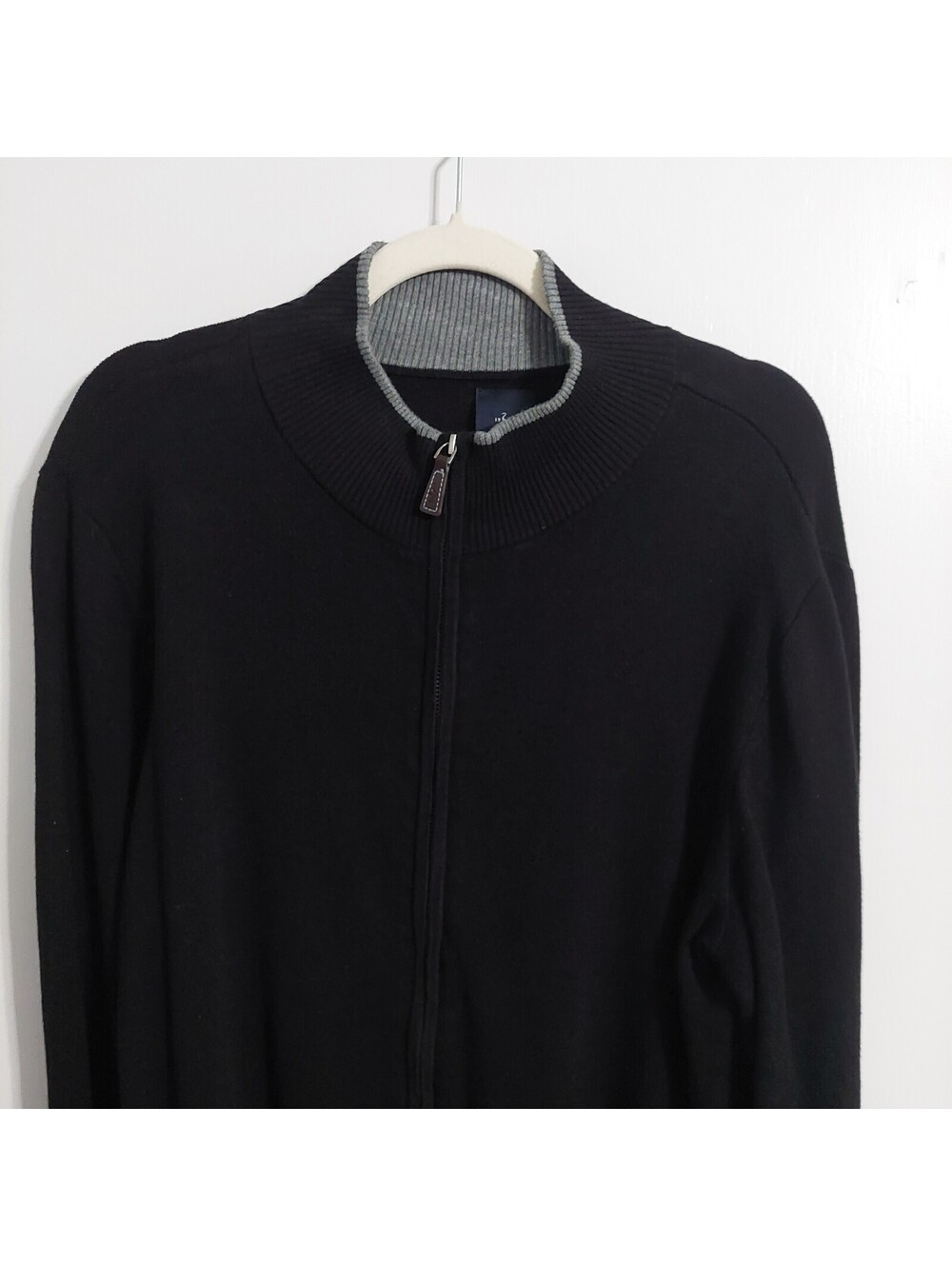 Tailorbyrd Collection Black Full-Zip Sweater XL